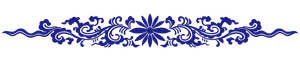Mẫu đường hoa văn màu xanh sang trọng vector file PNG 081