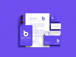 Mẫu mockup Thiết kế Bộ văn phòng phẩm mẫu file PSD