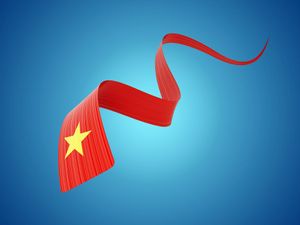Ảnh dải cờ Việt Nam tung bay PNG mẫu số 123