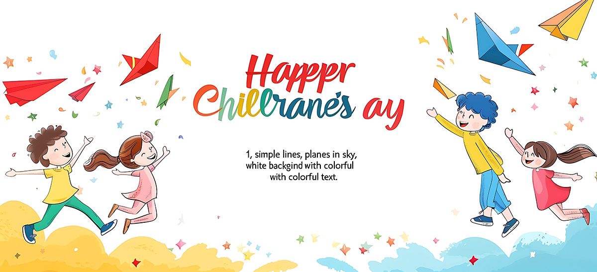 Mẫu banner, background trẻ em vui chơi ngày lễ thiếu nhi vector CR779