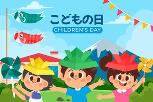 Mẫu banner trẻ vui thả diều tươi mừng ngày lễ của trẻ - CR1186