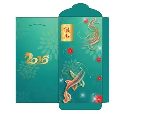 Mẫu Lì Xì Tết 2026 Cá Chép Hóa Rồng Vector CDR Độc Đáo