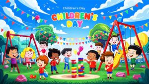 Mẫu banner, background website trẻ em mừng ngày lễ của trẻ - CR943