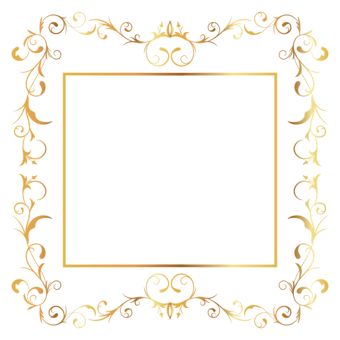Mẫu khung hoa văn góc vuông cách tân sang trọng vector file PNG 045