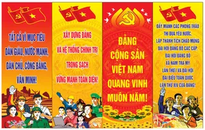 Bộ sưu tập mẫu phướn đai hội đại biểu đảng toàn quốc file corel 022