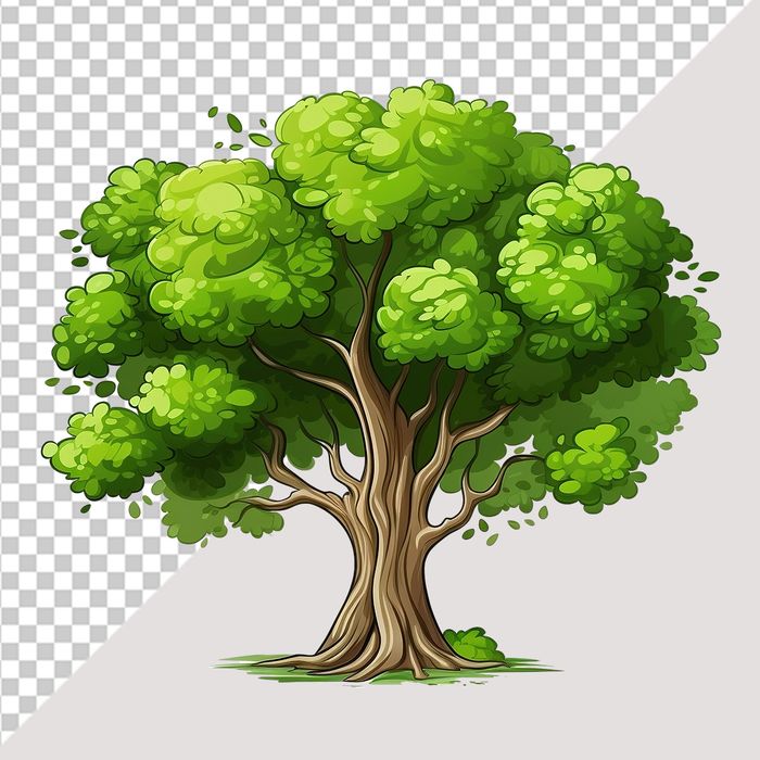 Ảnh cây xanh vector file PNG chất lượng cao - S022