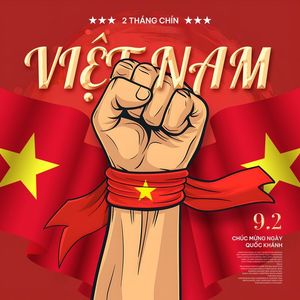 Poster chào mừng ngày quốc khánh Việt Nam PSD 3