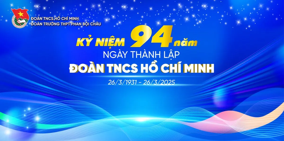 Backdrop kỷ niệm 94 nam thành lập đoàn thanh niên cộng sản Hồ Chí Minh