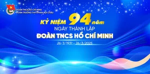 Backdrop kỷ niệm 94 nam thành lập đoàn thanh niên cộng sản Hồ Chí Minh