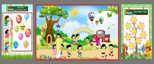 Tranh trang trí mầm non tổng hợp 2 – File Corel