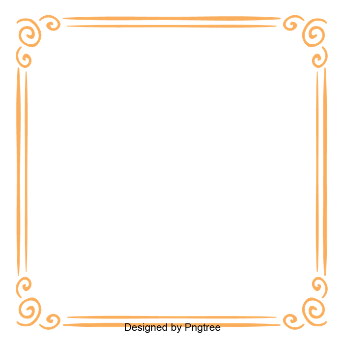 Mẫu khung hoa văn hình vuông màu vàng sang trọng vector file PNG 071