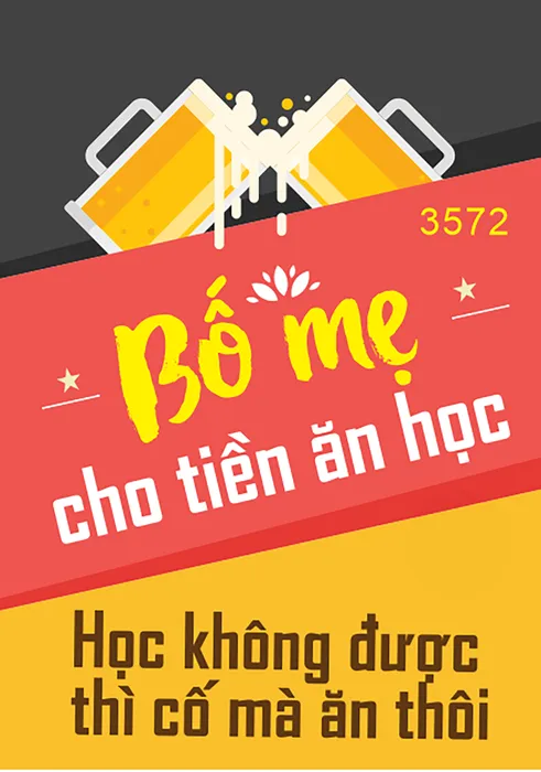 Tranh canvas typography quán ăn quán nhậu - File corel