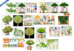Tranh trang trí mầm non tổng hợp – File Corel