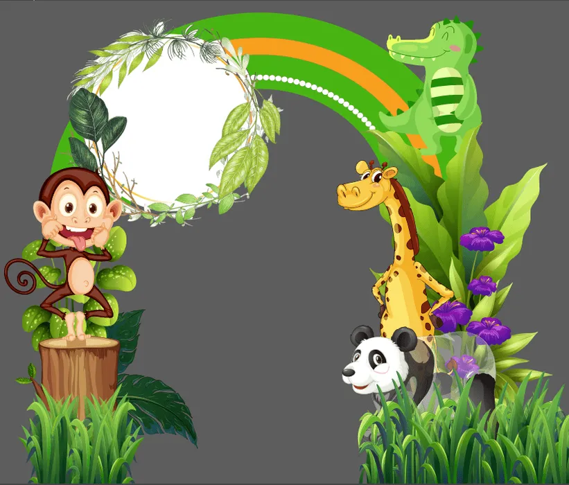 Mẫu cổng khu vui chơi phát triển vận động file corel 030