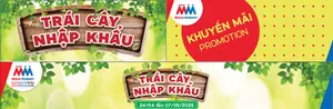 Mẫu Decal khu vực trái cây nhập khẩu trang trí siêu thị file corel
