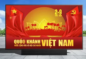 Pano chào mừng 80 năm quốc khánh Việt Nam - File CDR 0100