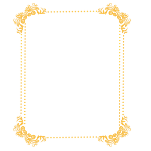 Mẫu khung hoa văn khung vuông chất lượng cao vector File PNG 030
