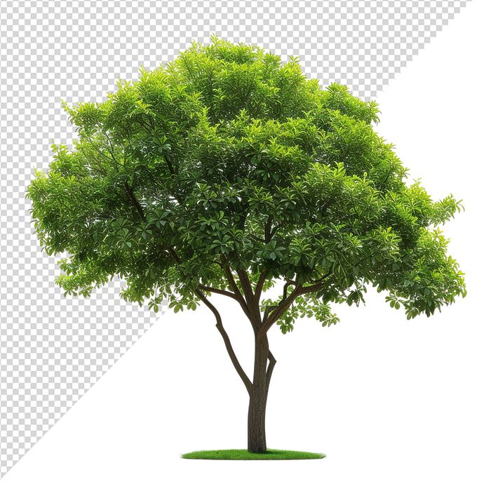 Ảnh cây cổ thụ vector file PNG dạng pixel - S050