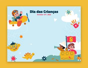 Mẫu banner, background website trẻ em vui chơi vector CR766