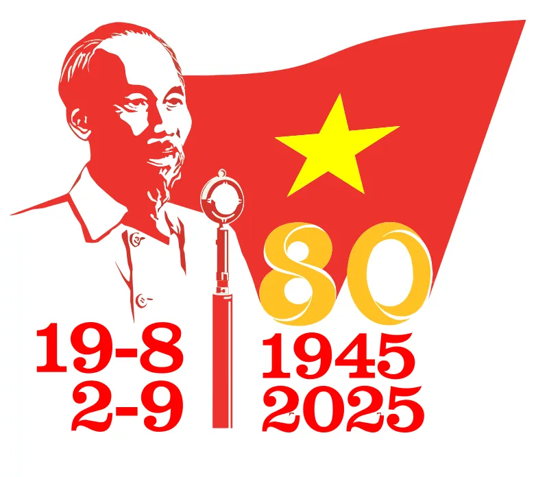 Vector biểu trưng logo kỷ nặm 80 năm 19-8 và 2-9 file corel 005