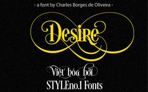 Font chữ mềm mại SVN-Desire Việt hóa
