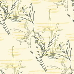 Mẫu pattern tre trúc phong cách trung hoa file AI 165