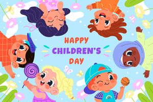 Mẫu banner, background trẻ vui mừng ngày lễ của trẻ vector CR690