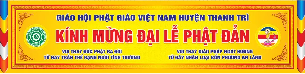 Mẫu băng rôn chào mừng lễ phật đản File Corel 008