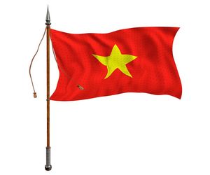 Ảnh cờ việt nam tung bay phấp phới mẫu số 151