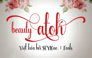 Font chữ mềm mại SVN-Beauty-Atok-Script Việt hóa