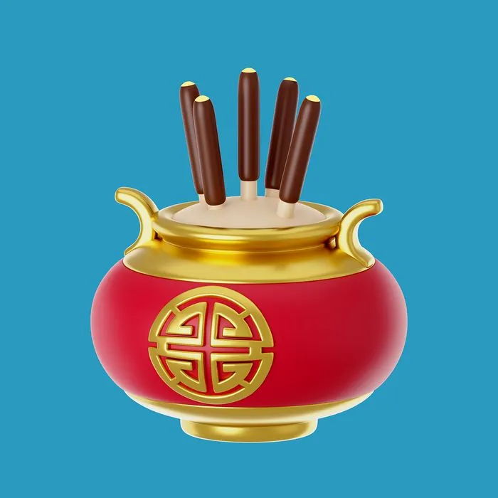 Ảnh minh họa hũ vàng 3D vector chất lượng cao CR005