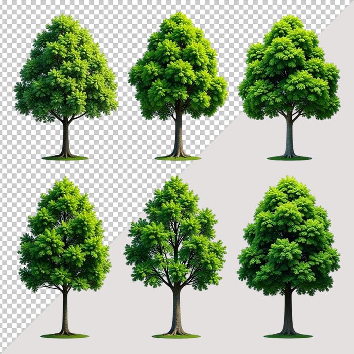Ảnh cây xanh vector file PNG chất lượng cao - S030