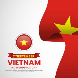 Ảnh background dải cờ Việt Nam uốn lượn vector mẫu số 186