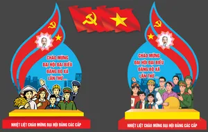 Pano đứng chào mừng đại hội đảng bộ cách cấp file corel