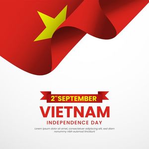 Ảnh background dải cờ Việt Nam uốn lượn vector mẫu số 187