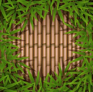 Mẫu backgroud cây tre vector file AI 098