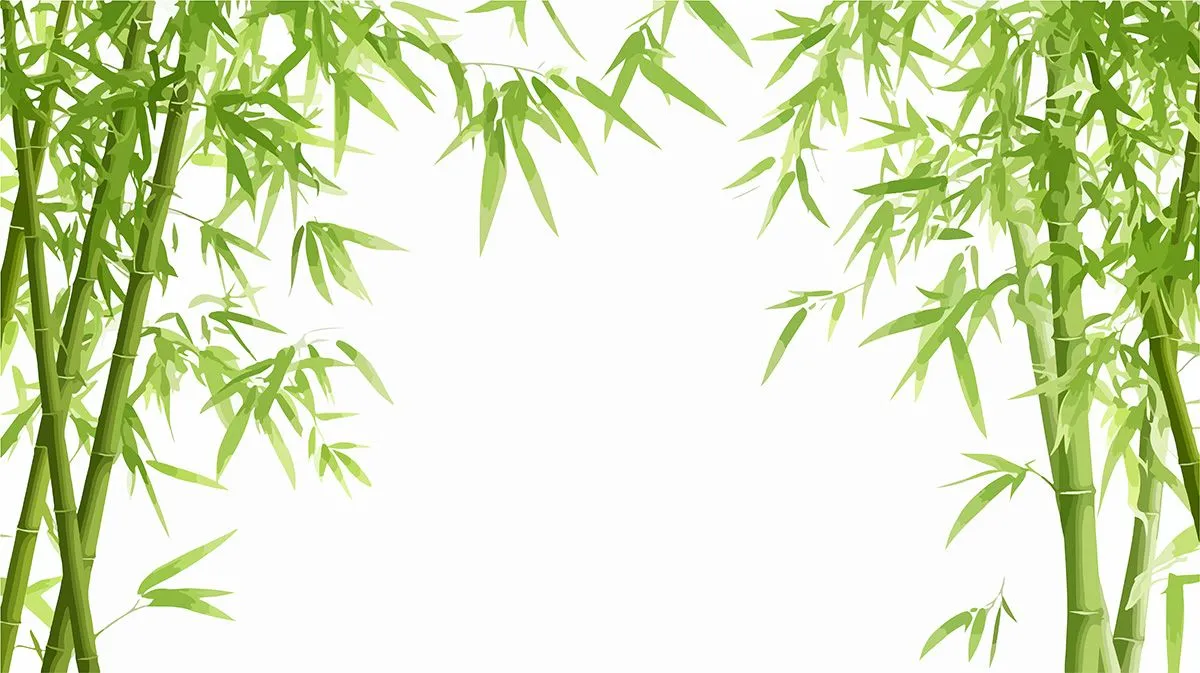 Mẫu backgroud minh họa tre trúc màu nước file AI 228