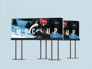 Mockup biển quảng cáo lớn ngoài trời file PSD 2