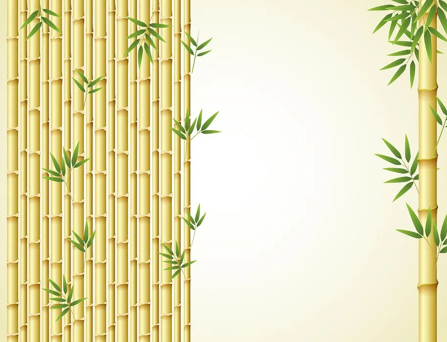 Backgroud cây tre phong cách tối giản file AI 005