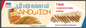 Decal lễ hội bánh mỳ sandwich trang trí siêu thị file corel