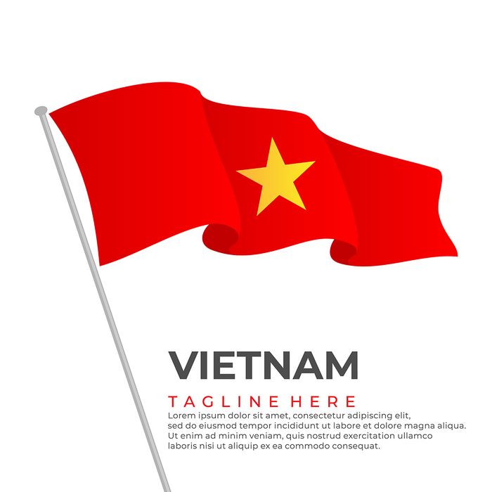 Ảnh cờ việt nam tung bay phấp phới mẫu số 160