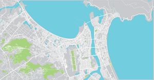 Bản đồ đường phố và giao thông Đà Nẵng Vector nhiều màu sắc - File ESP