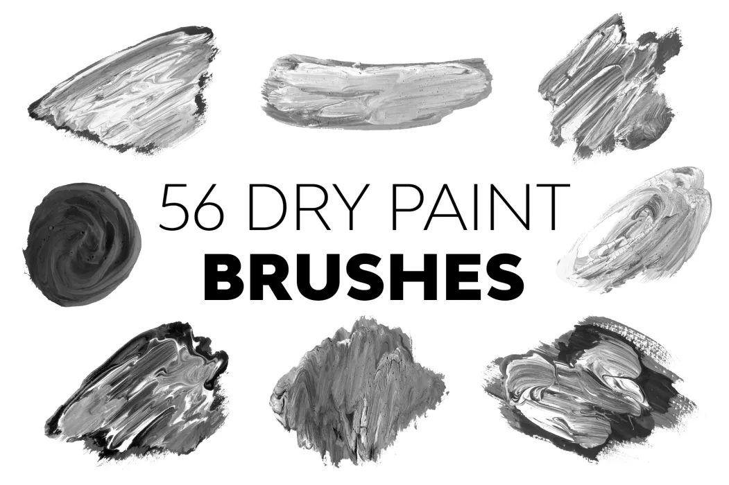Bộ Brush 56 hiệu ứng cọ sơn khô cho photoshop