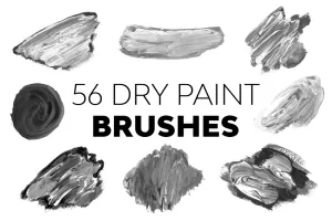 Bộ Brush 56 hiệu ứng cọ sơn khô cho photoshop