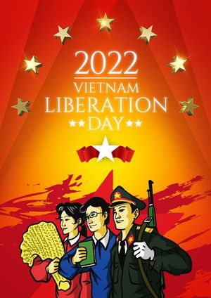 Poster tranh cổ động chào mừng ngày quốc khánh Việt Nam - File PSD 31