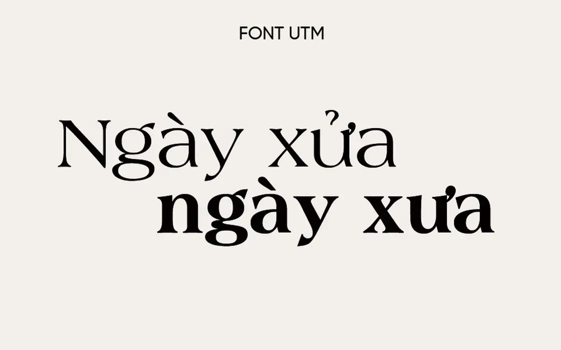 Font chữ Việt hóa có chân UTM-Americana