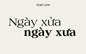 Font chữ Việt hóa có chân UTM-Americana