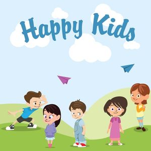Mẫu poster trẻ em vui chơi cùng gia đình trên thảo nguyên CR854