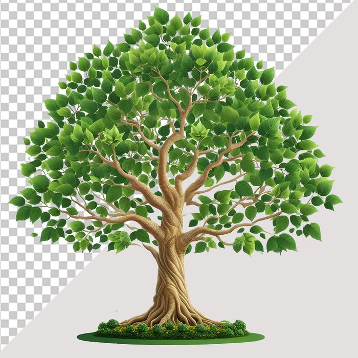 Ảnh cây lá bồ đề vector file PNG chất lượng cao - S015