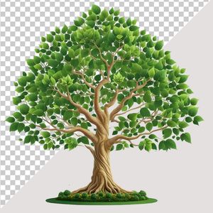 Ảnh cây lá bồ đề vector file PNG chất lượng cao - S015
